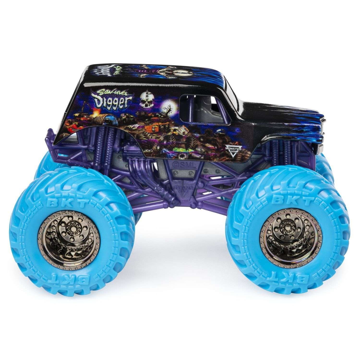 Машинка Monster Jam 1:64 Son-uva Digger Neon 6044941/20117075 6044941 - фото 3