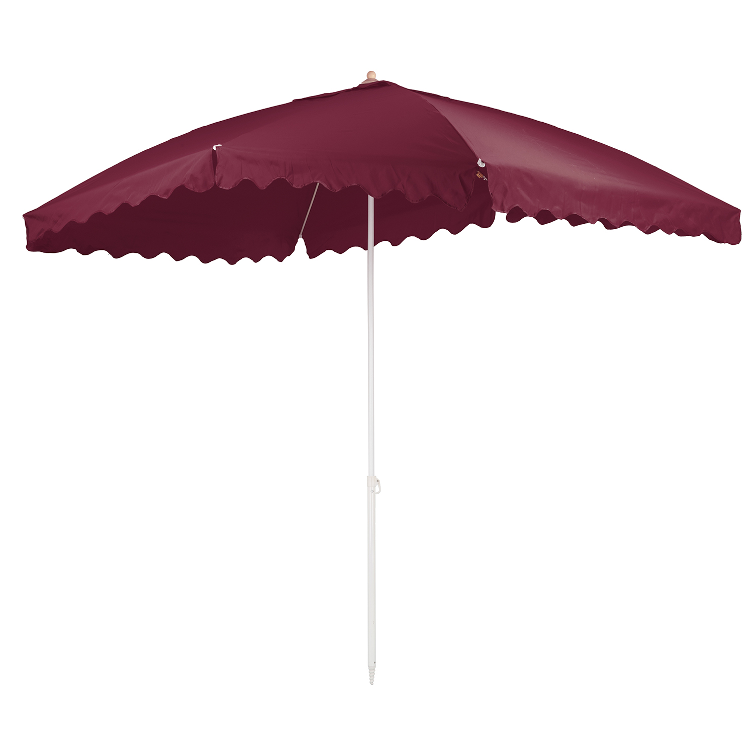 Зонт пляжный BABY STYLE большой 2х3 м плащевка с клапаном квадратный Oxford бордовый - фото 2