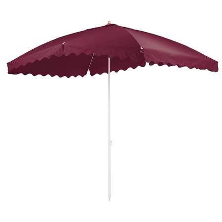 Зонт пляжный BABY STYLE большой 2х3 м плащевка с клапаном квадратный Oxford бордовый