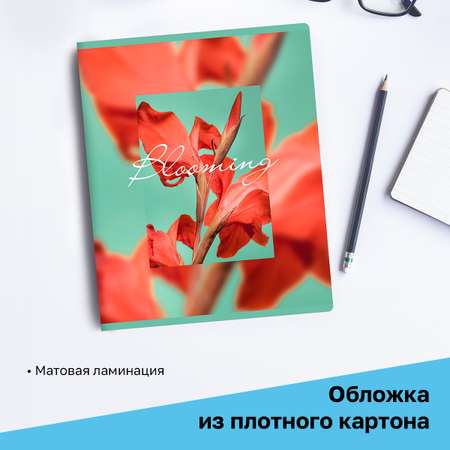 Тетрадь BG 48л А5 клетка Blooming матовая ламинация