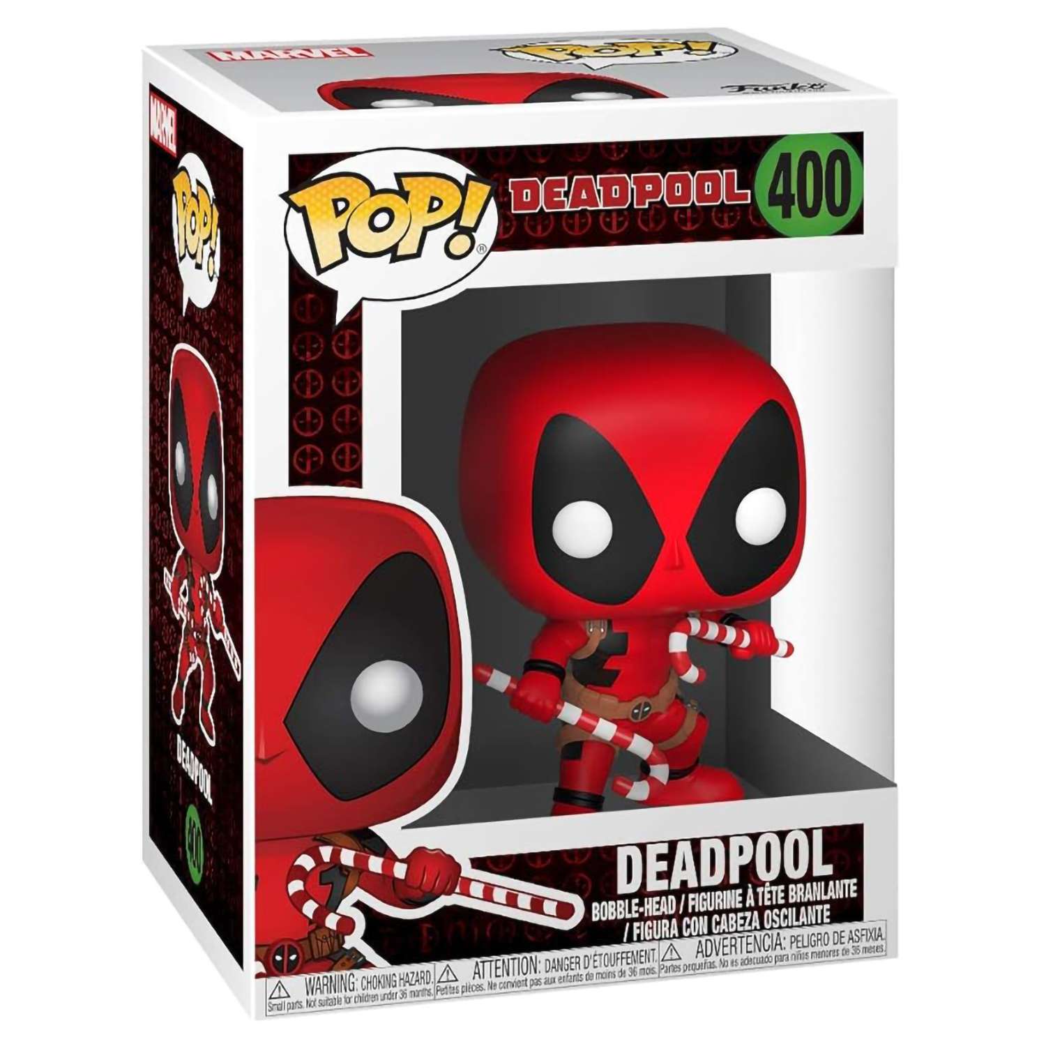 Фигурка Funko POP! Bobble Marvel Holiday Deadpool Дэдпул с конфетой - фото 2