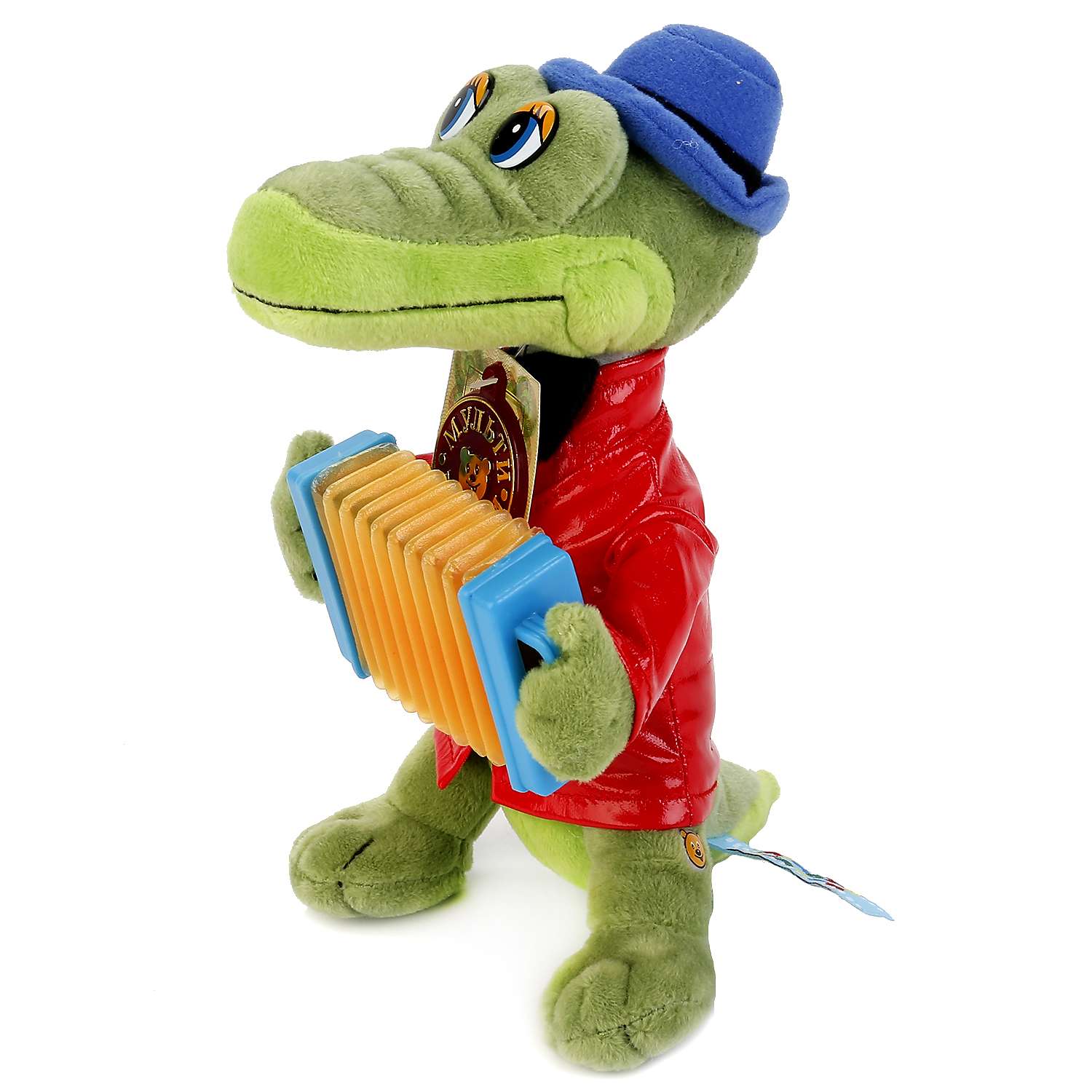 Игрушка мягкая Крокодил Гена с аккордеоном - фото 2