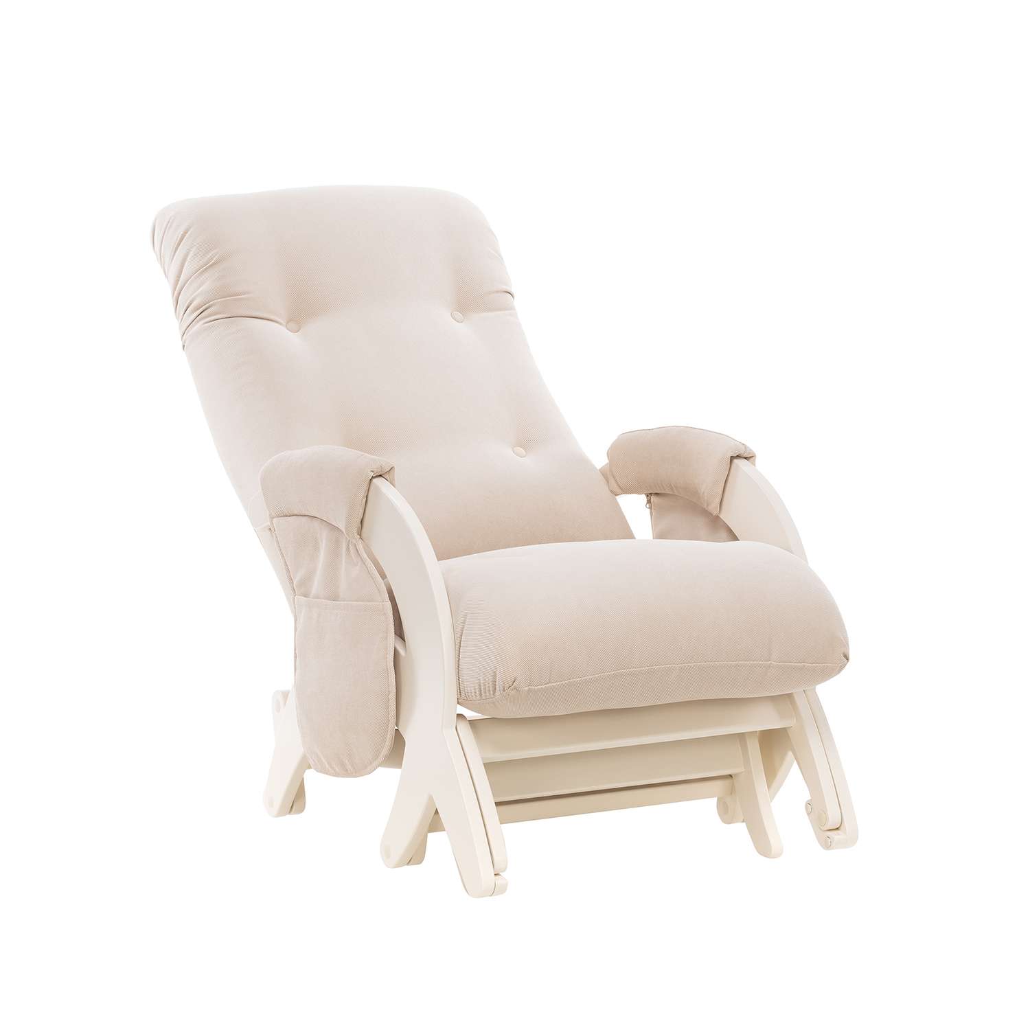 Кресло для кормления Milli Dream с карманами Дуб шампань ткань Verona Vanilla - фото 4
