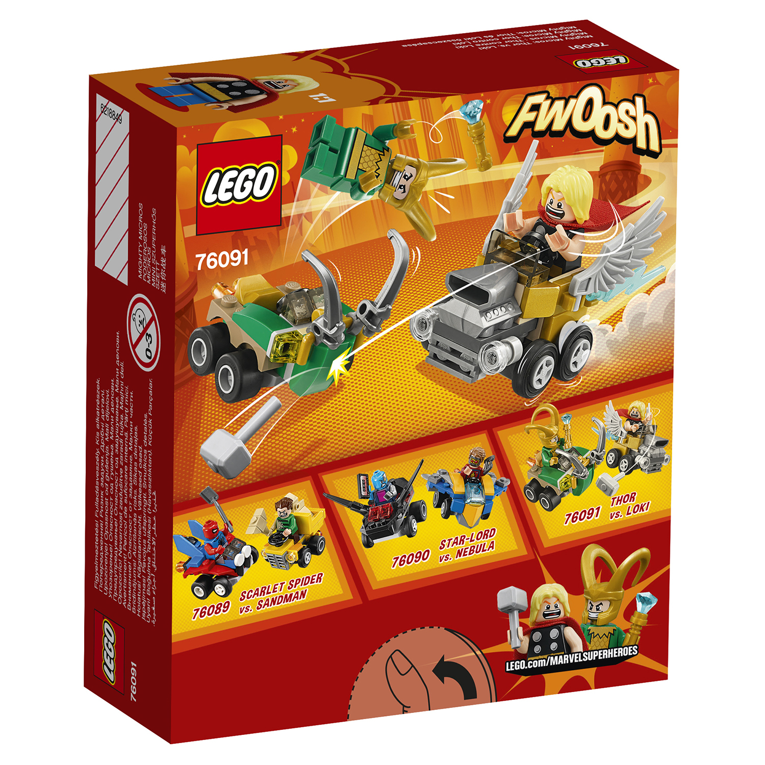 Конструктор LEGO Mighty Micros: Тор против Локи Super Heroes (76091) купить  по цене 99 ₽ в интернет-магазине Детский мир