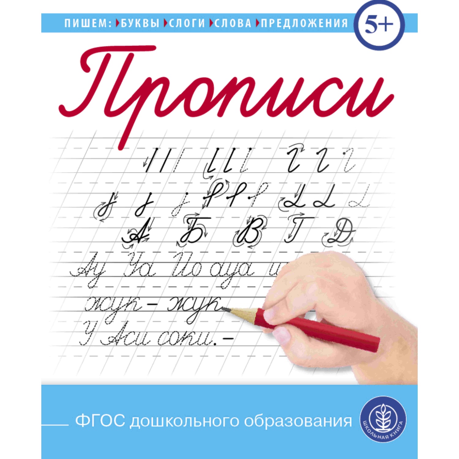 Прописи Школьная Книга Пишем буквы слоги слова предложения купить по цене  179 ₽ в интернет-магазине Детский мир