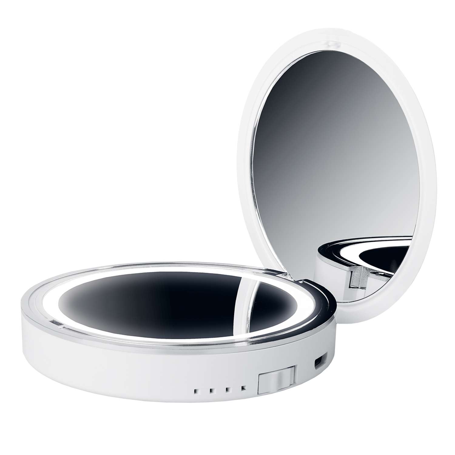 Зеркало косметическое Jazzway аккумуляторное складное с подсветкой ML-D9AC-wh - фото 1