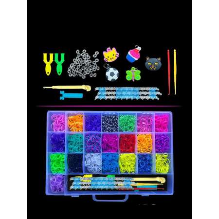 Набор резинок Color Kit для плетения браслетов 2000 шт