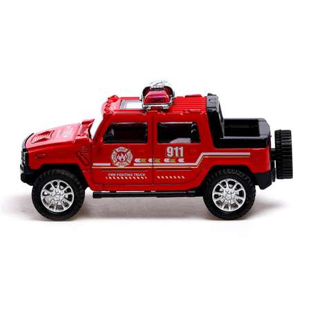 Машина Автоград металлическая «Пожарная служба» масштаб 1:43 инерция