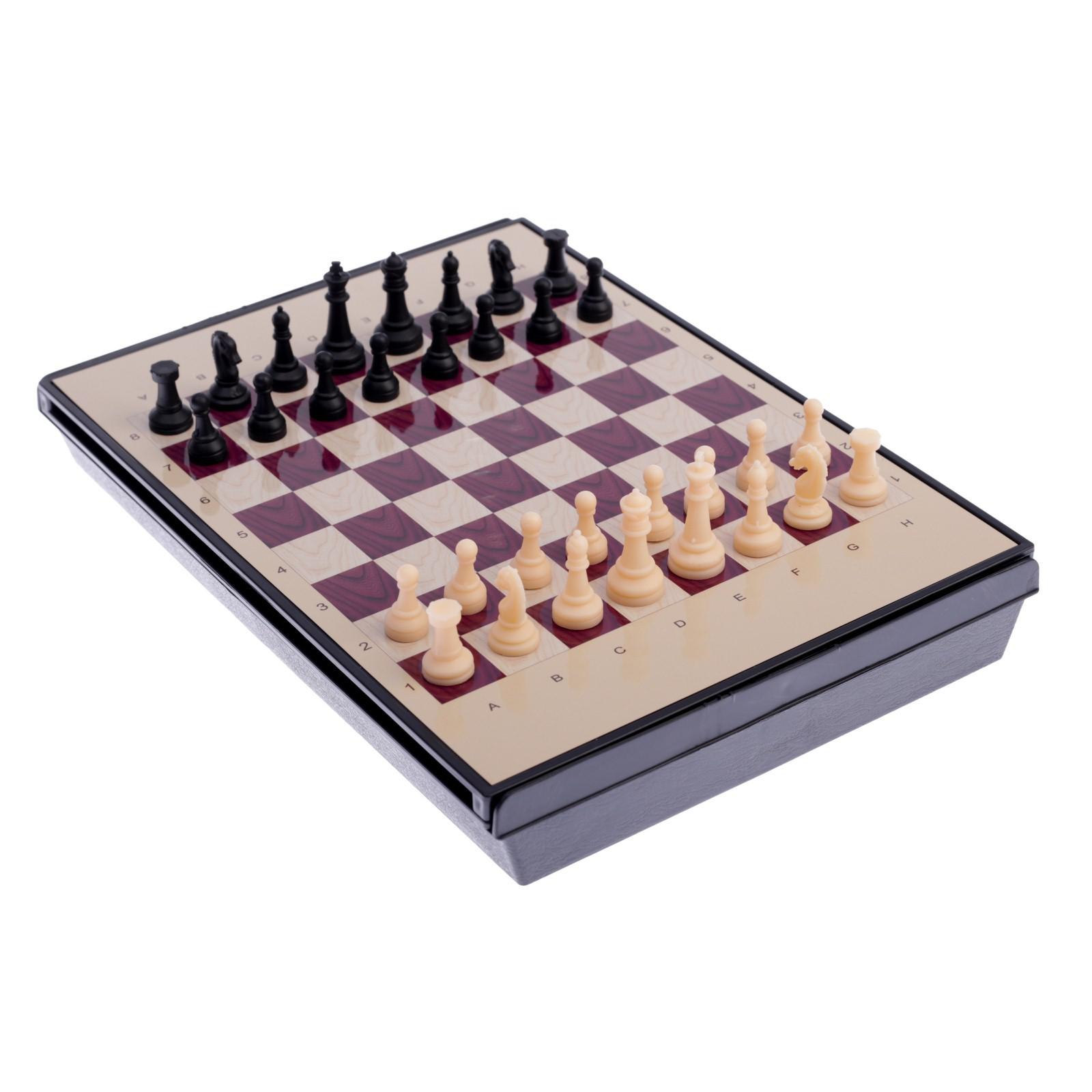 Шахматы Sima-Land магнитные с ящиком 24х18 см - фото 6