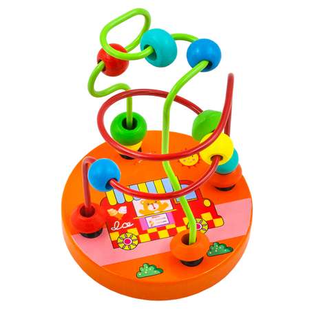 Игрушка развивающая Алатойс Лабиринт с шариками Машинка