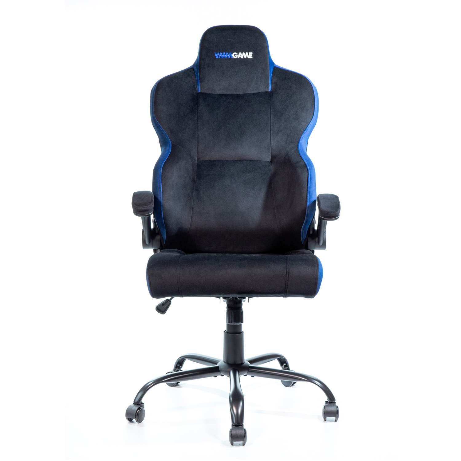 Кресло компьютерное VMMGAME Игровое UNIT велюр черно-синий - фото 2