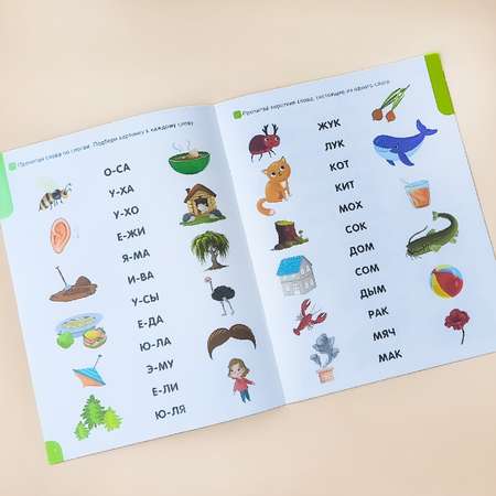 Детский набор из 4х книг Malamalama Учимся читать по слогам