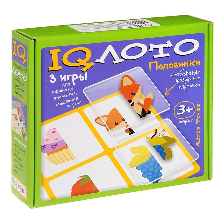 Игра Айрис ПРЕСС IQ ЛОТО Половинки - фото 1