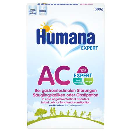 Смесь Humana Эксперт AC антиколиковая 300г с 0месяцев Humana