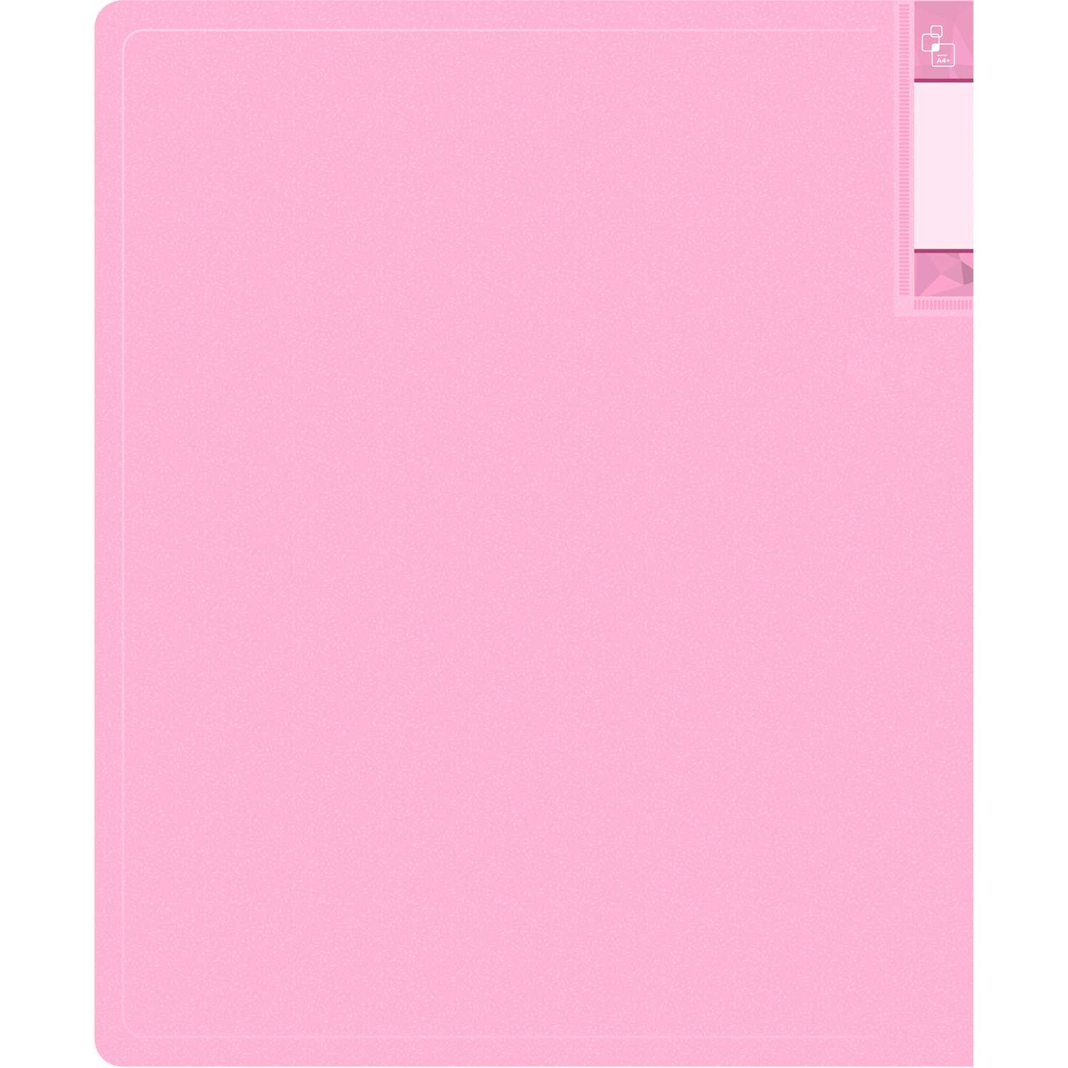 Папка Бюрократ 40шт вкладышей A4 пластик 0.7мм розовый аметист - фото 1