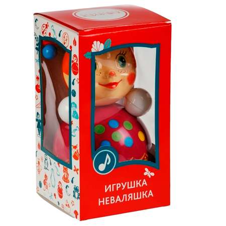 Скоморох-Неваляшка Котовские неваляшки Музыкальная игрушка 23 см