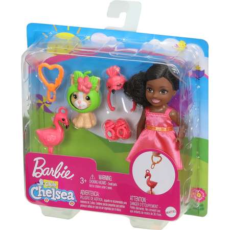 Кукла Barbie Barbie Челси в тематическом костюме Фламинго GJW30
