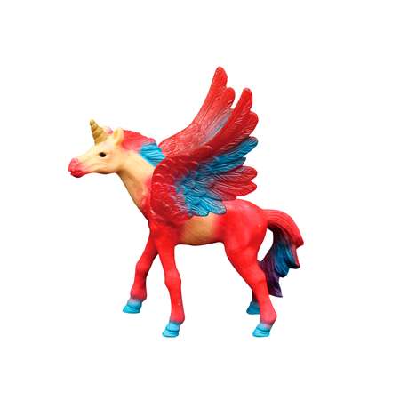 Игрушка фигурка Masai Mara Красный жеребенок-единорог с крыльями MM206-420