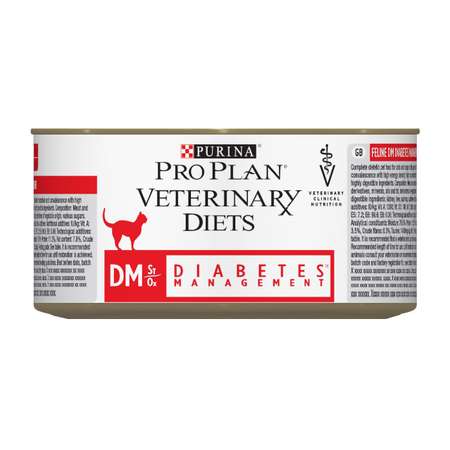 Корм для кошек Purina Pro Plan Veterinary diets DM при диабете консервированный 195г