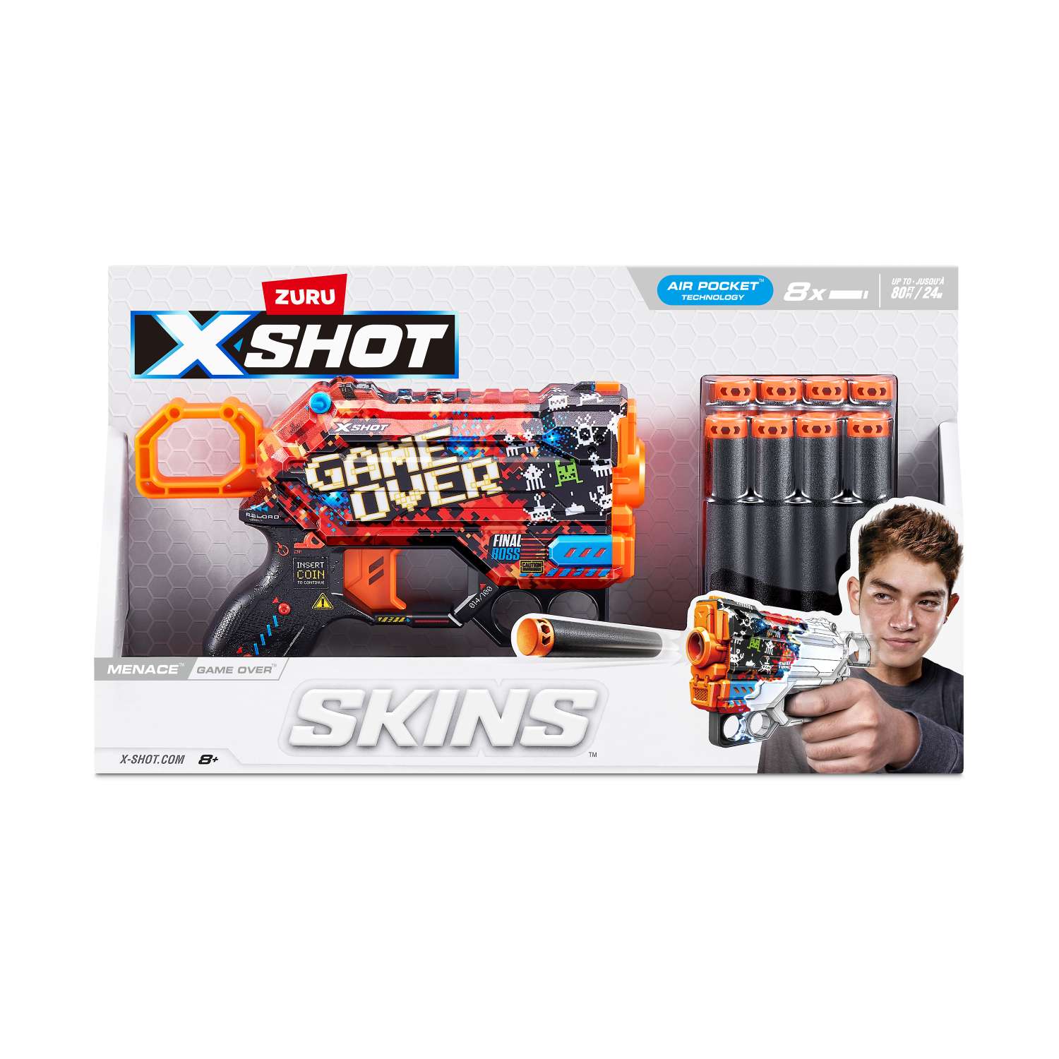 Набор для стрельбы X-SHOT  Скинс менейс в ассортименте 36515 - фото 13