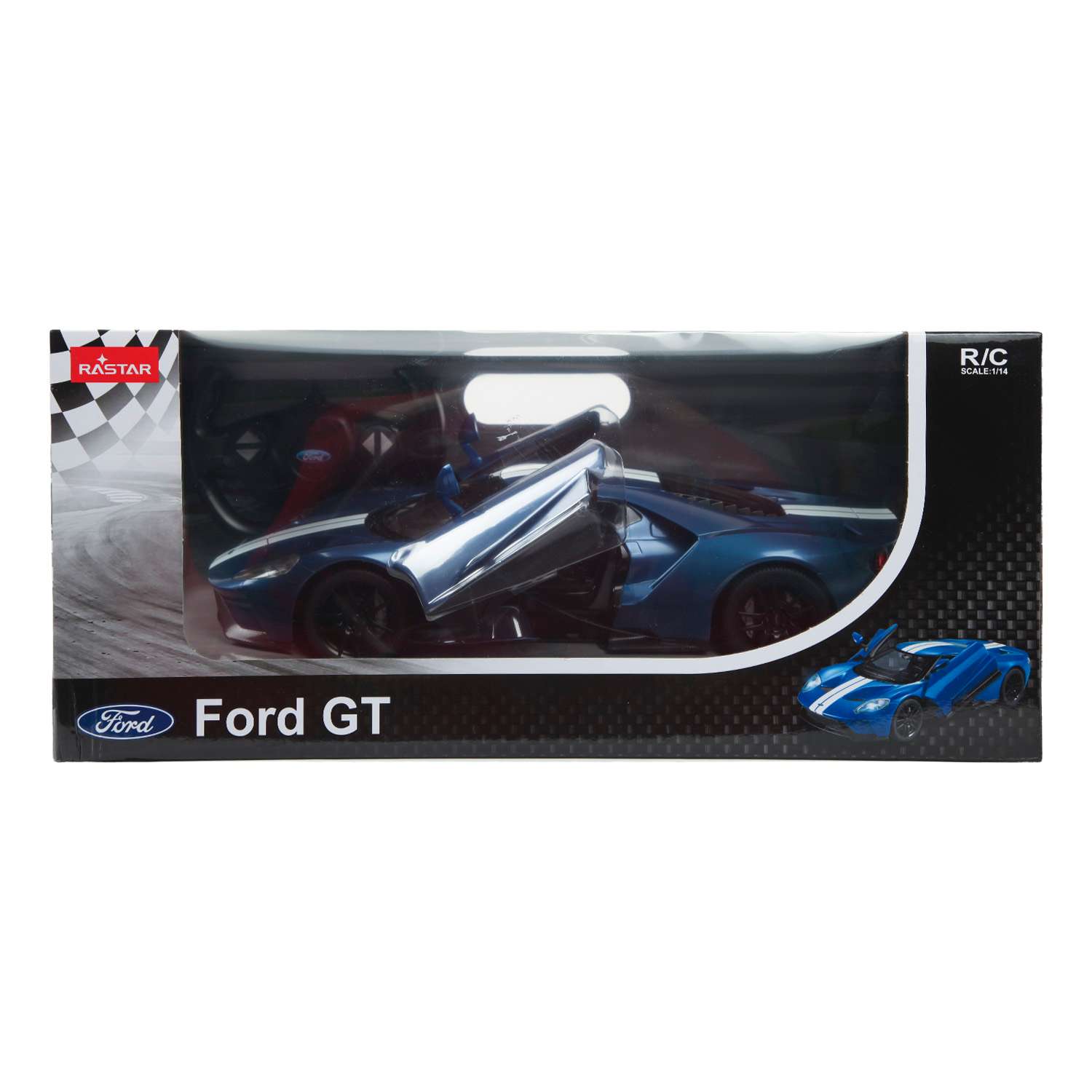 Машина Rastar РУ 1:14 Ford GT Синяя 78100 - фото 2