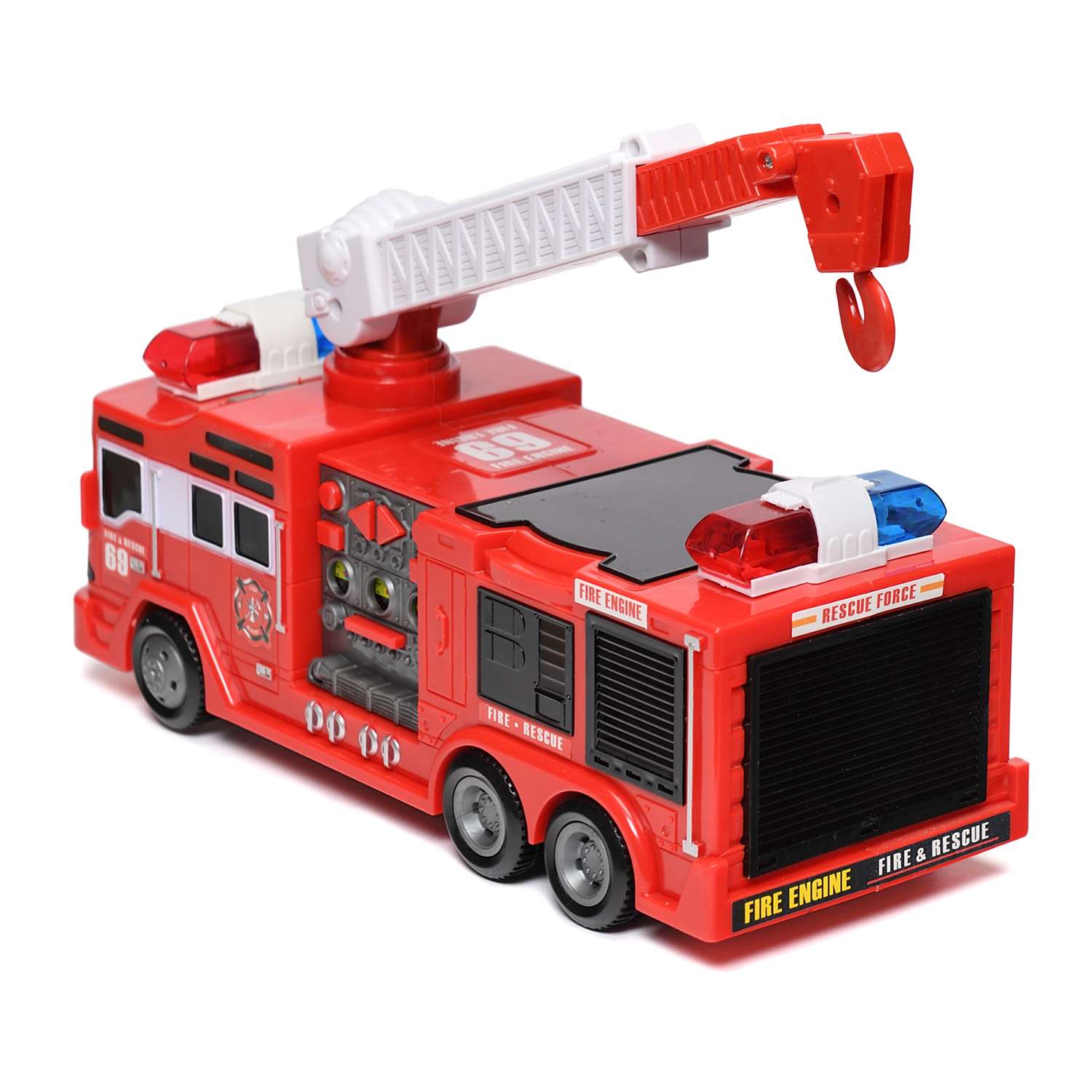 Машинка S+S TOYS Пожарная служба со светом и звуком 1242340 - фото 2