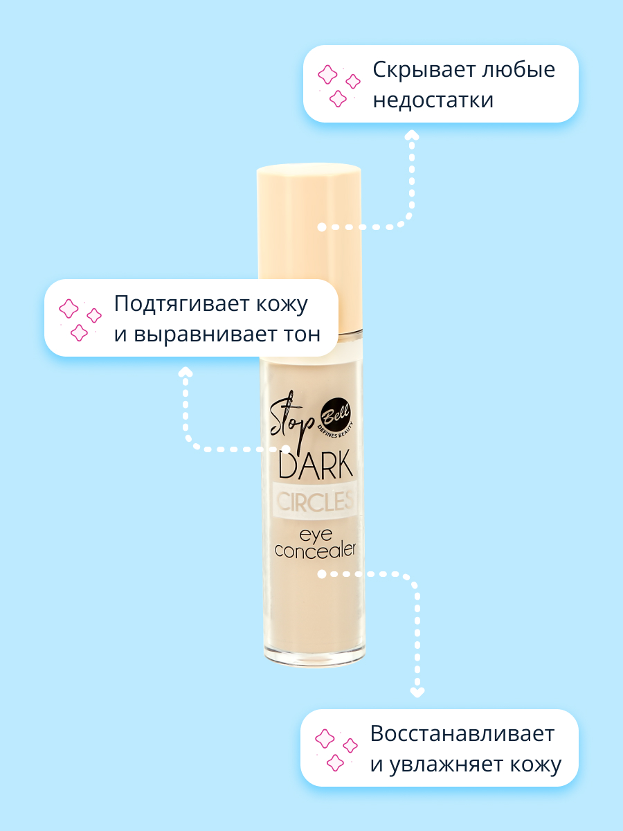 Консилер Bell Stop dark circles eye concealer тон 02 - фото 3