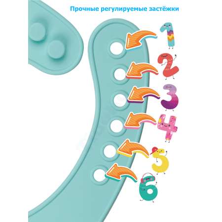 Нагрудник детский силиконовый TidoRo зеленый