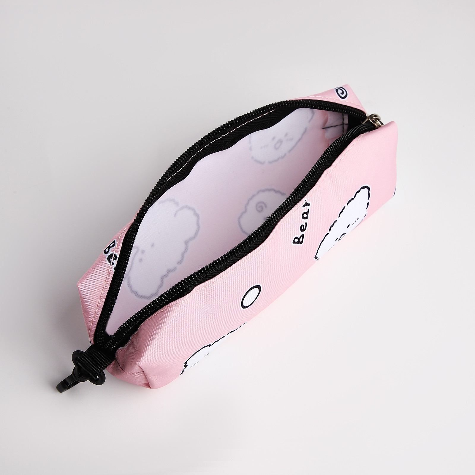 Рюкзак школьный NAZAMOK из текстиля на молнии 3 кармана пенал цвет розовый - фото 7