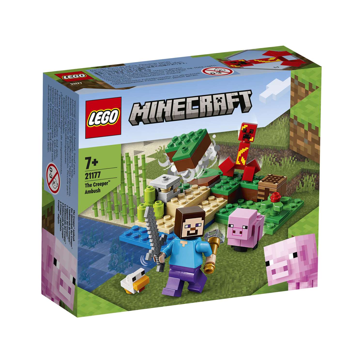 Конструктор детский LEGO Minecraft Засада Крипера 21177 - фото 16