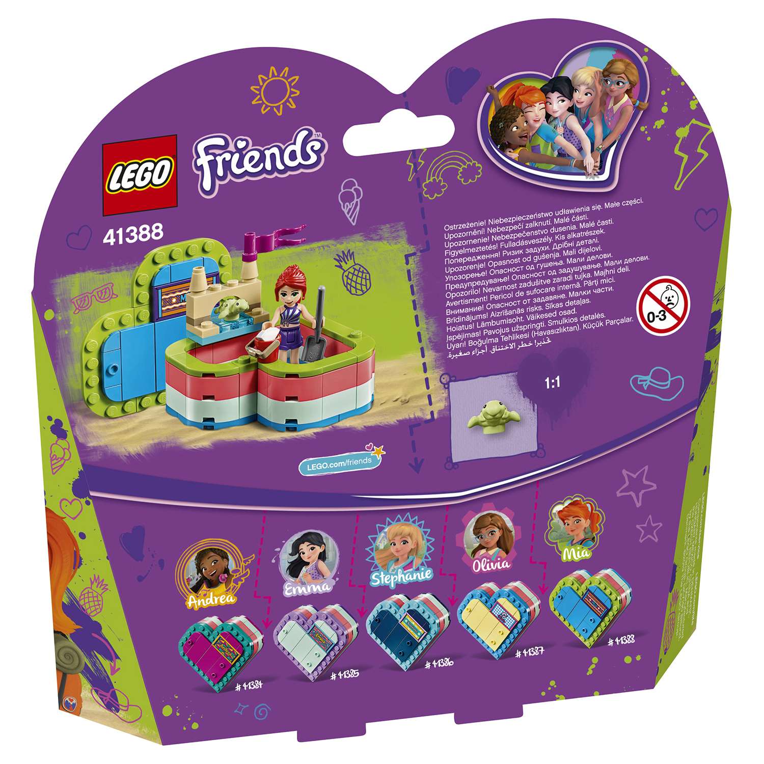 Конструктор LEGO Friends Летняя шкатулка-сердечко для Мии 41388 - фото 3