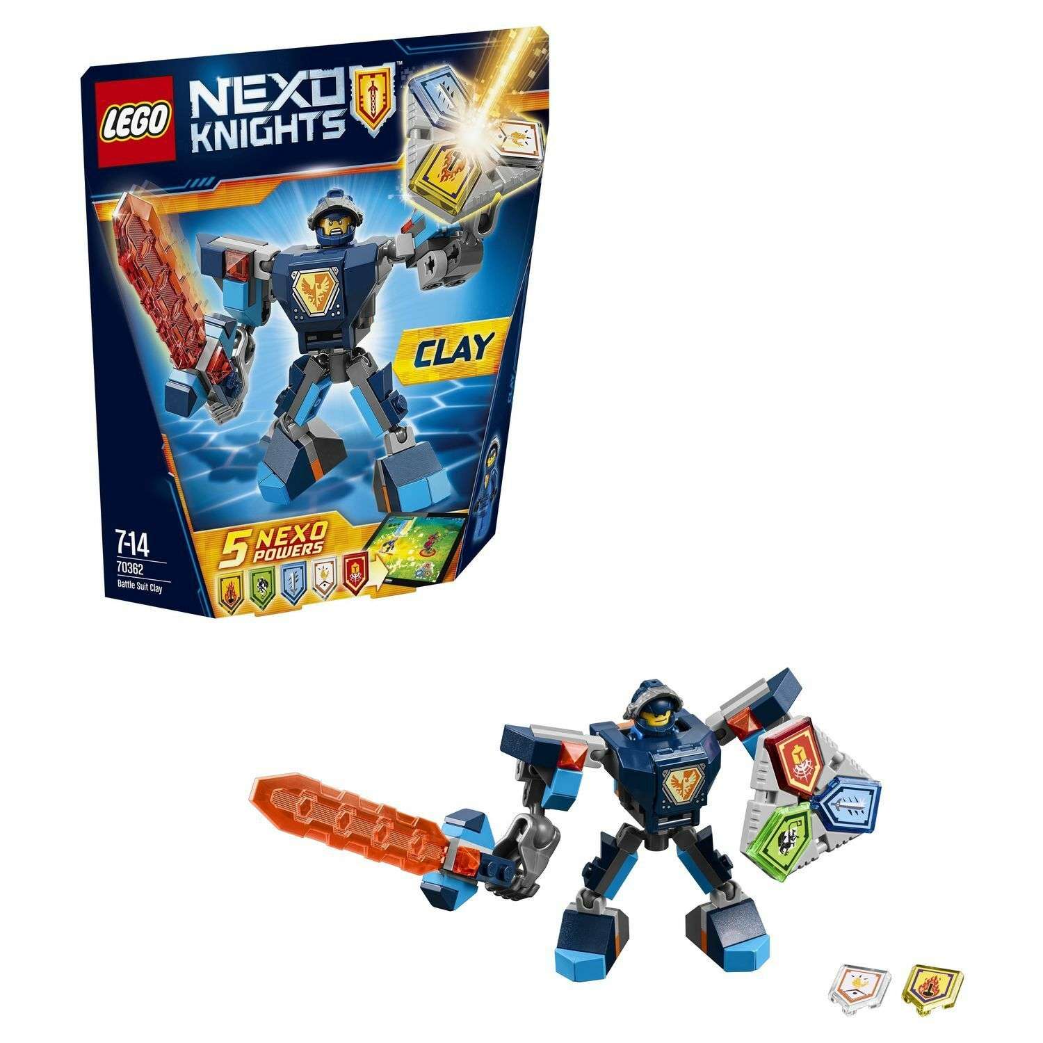 Конструктор LEGO Nexo Knights Боевые доспехи Клэя (70362) - фото 1