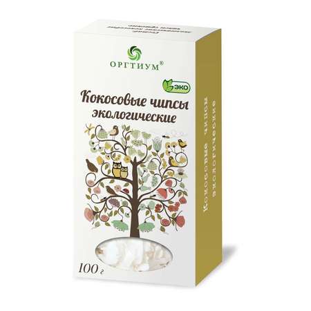 Кокосовые чипсы Оргтиум 100г по 2шт