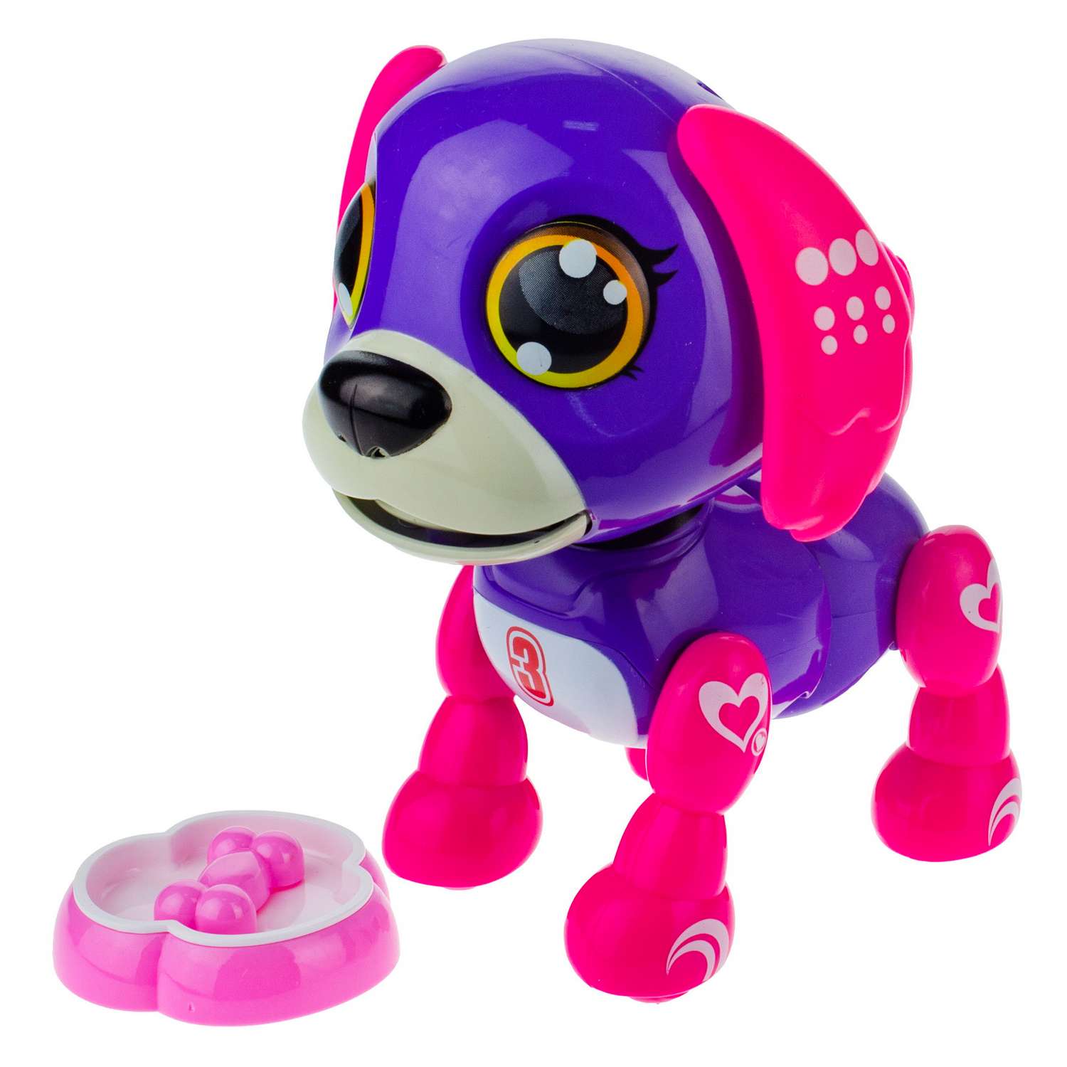 Интерактивная игрушка Robo Pets робо-щенок фиолетовый - фото 2