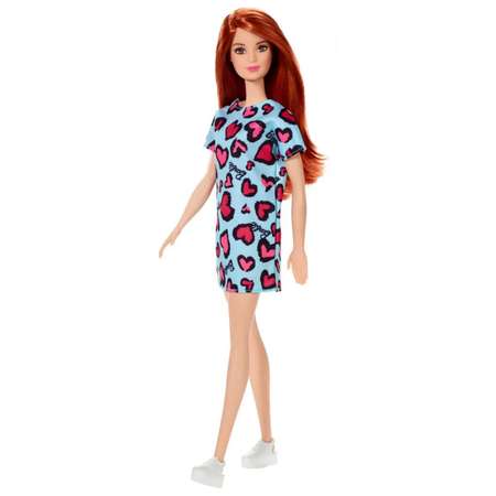 Кукла модельная Mattel Barbie Модница голубое платье