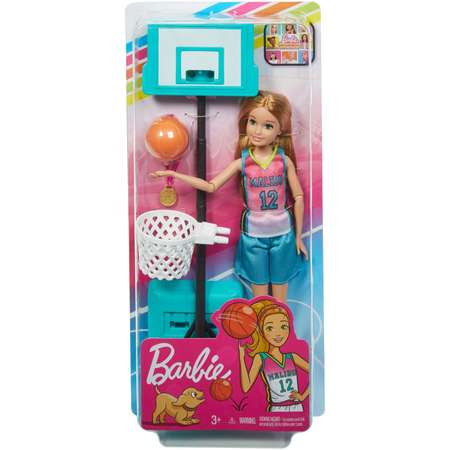Набор игровой Barbie Спортивные сестренки Баскетбол GHK35
