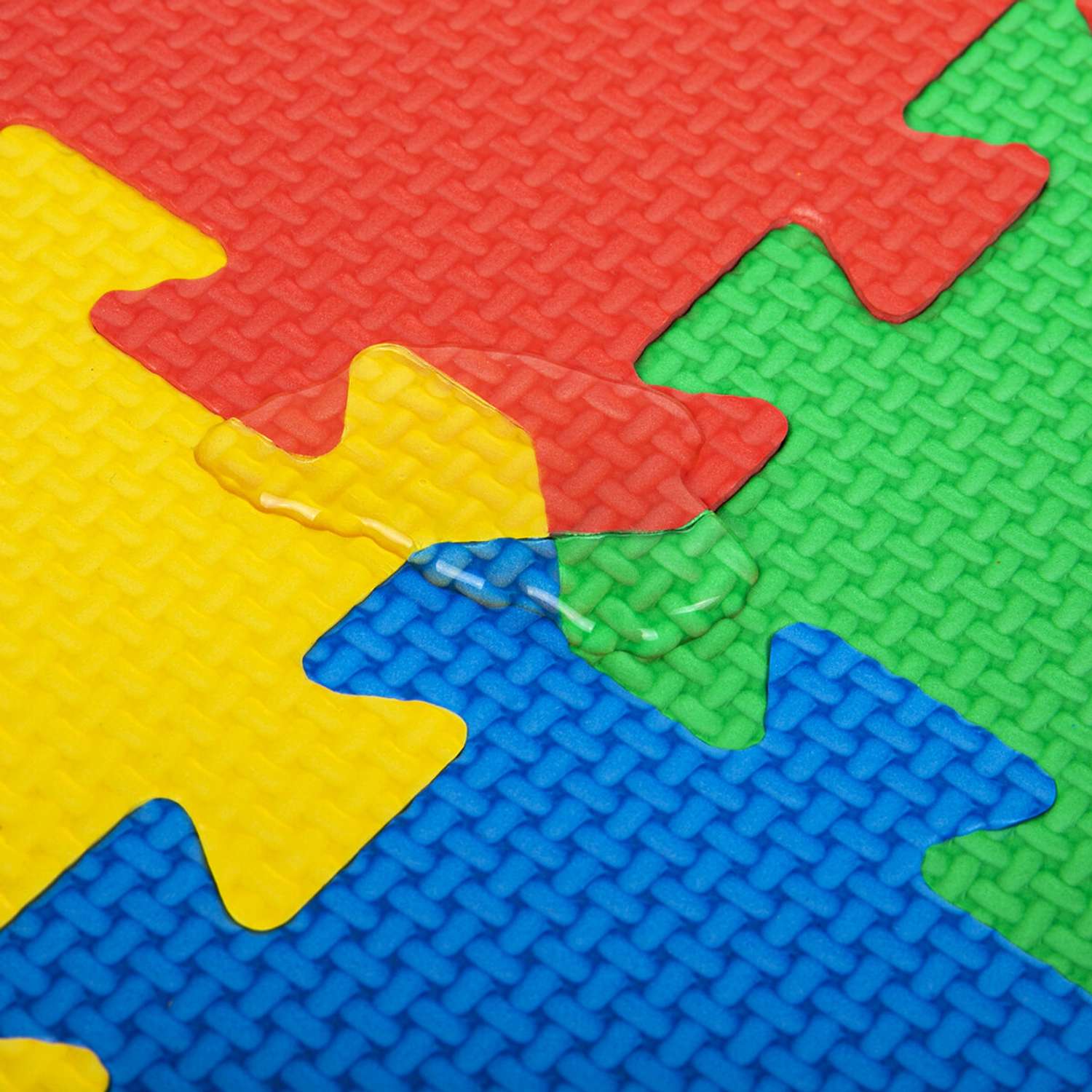 Коврик-пазл складной Юнландия развивающий модульный Цветной - фото 11