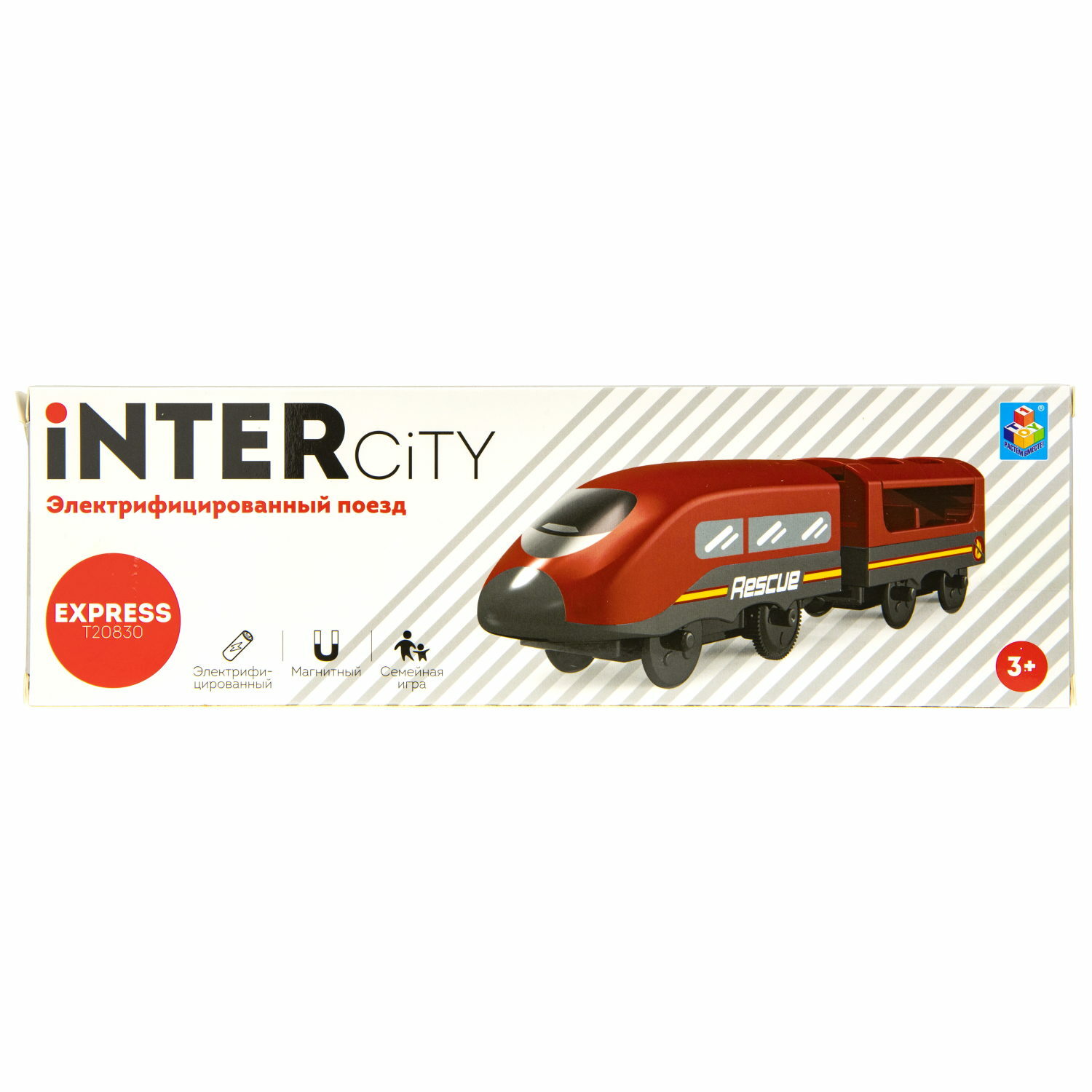 Игровой набор InterCity Электрический поезд Спасатель 2 вагона Т20830 - фото 4