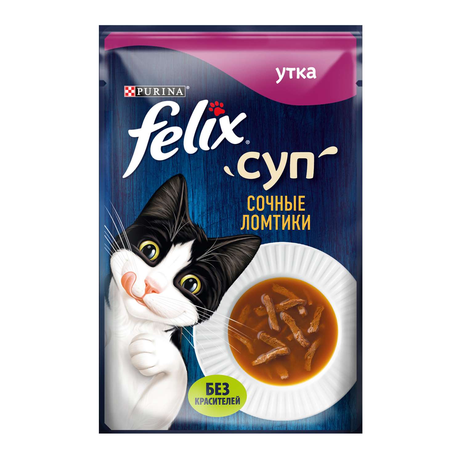 Корм для кошек Felix 48г с уткой сочные ломтики - фото 1