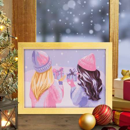 Картина по номерам Арт Узор Подарки с красками