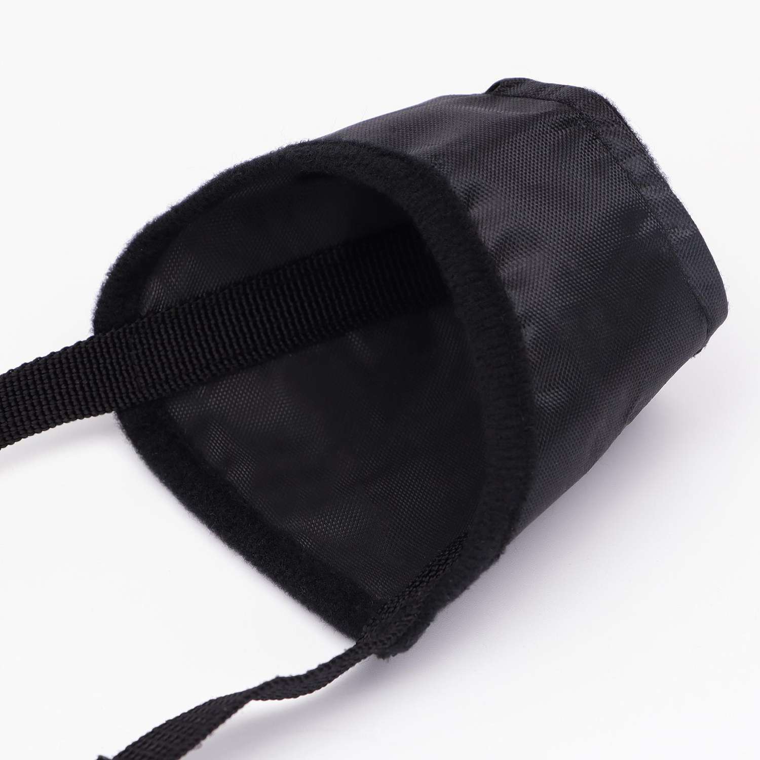Намордник текстильный Пижон размер 6 длина по носу 7.3 см обхват морды 27 см чёрный - фото 9