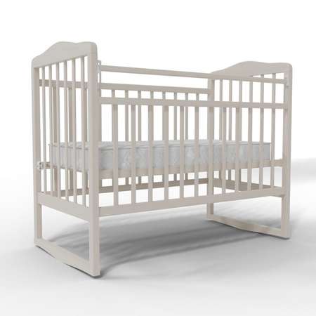 Детская кроватка WOODLINES Мальта прямоугольная, универсальный маятник (слоновая кость)