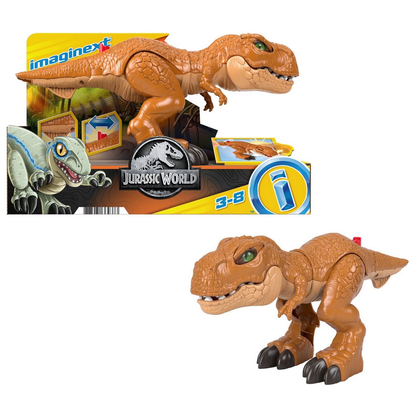 Фигурка IMAGINEXT Jurassic World Тираннозавр HFC04 - фото 11