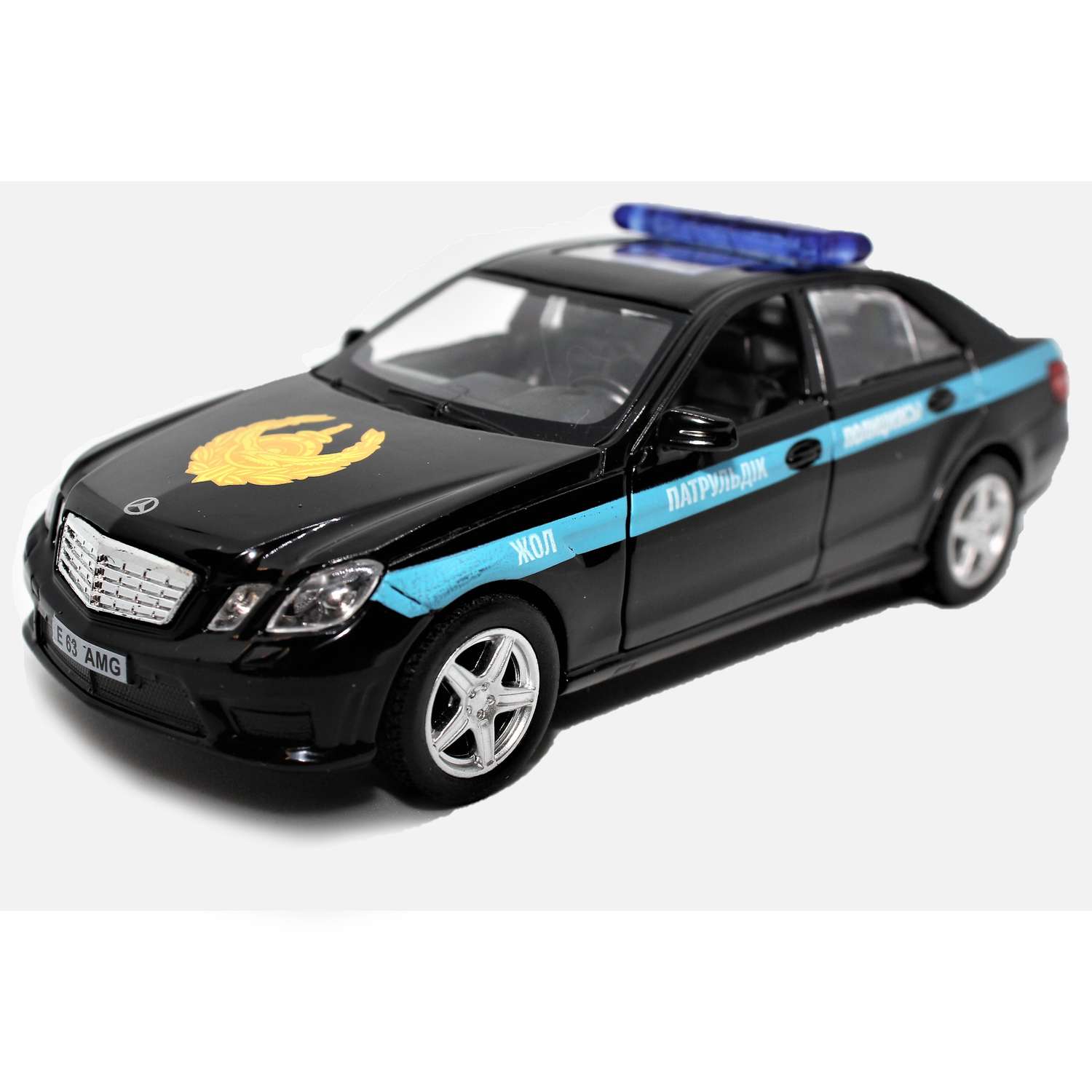 Машинка IDEAL Мерседес Бенс Е63 AMG Полиция КЗ 024061PKZ - фото 2