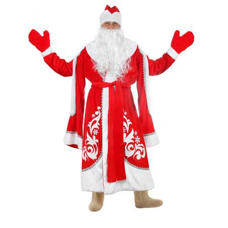 Карнавальный костюм Страна карнавалия Дед Мороз Боярский с узором 48-50