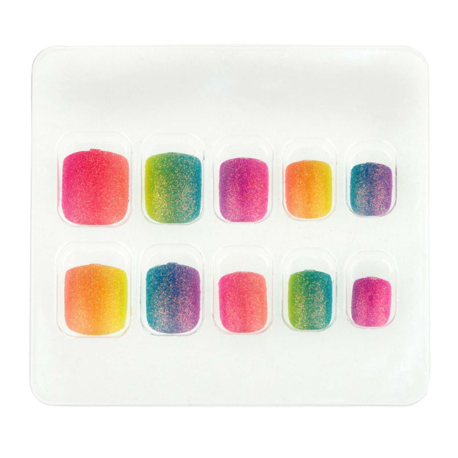 Накладные ногти Lukky Нэйл-Арт Rainbow Glow на клеевой основе - фото 2