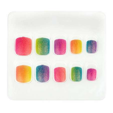 Накладные ногти Lukky Нэйл-Арт Rainbow Glow на клеевой основе