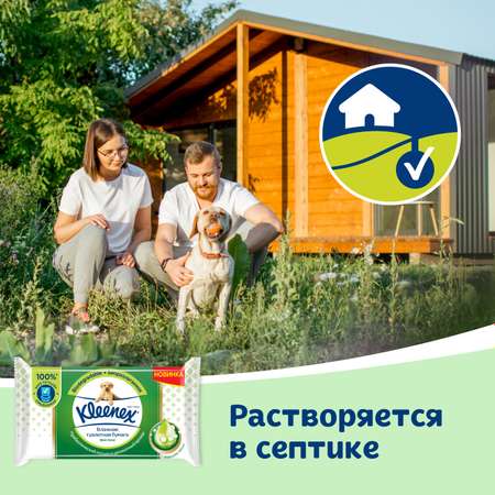 Влажная туалетная бумага Kleenex Skin Kind 38шт