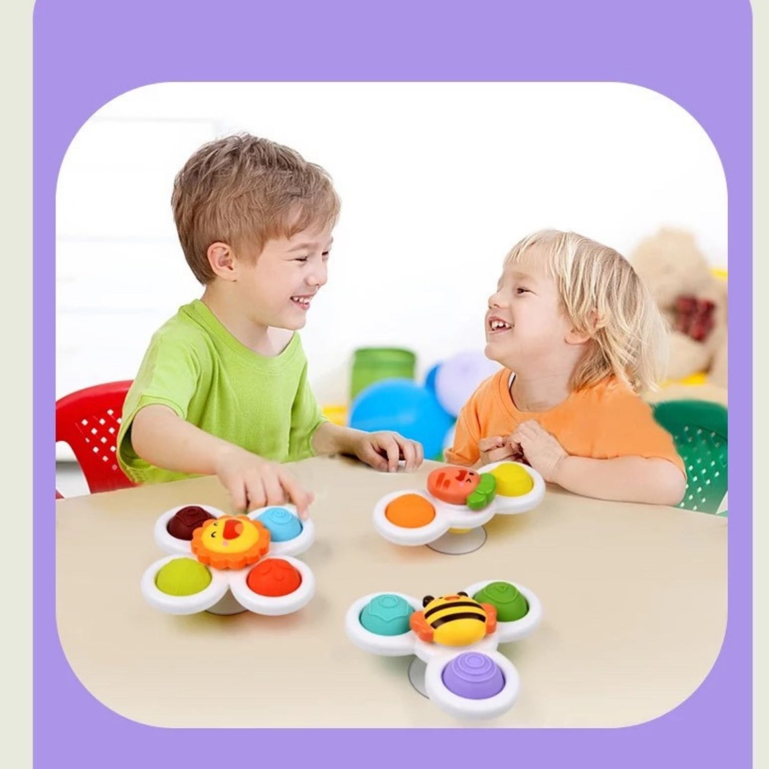 Развивающие игрушки BOSSTOYS Симпл Димпл/ Поп ит для малышей на присоске - фото 6