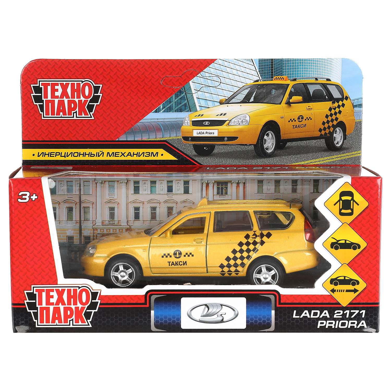 Машина Технопарк Lada Priora Такси 313464 313464 - фото 2